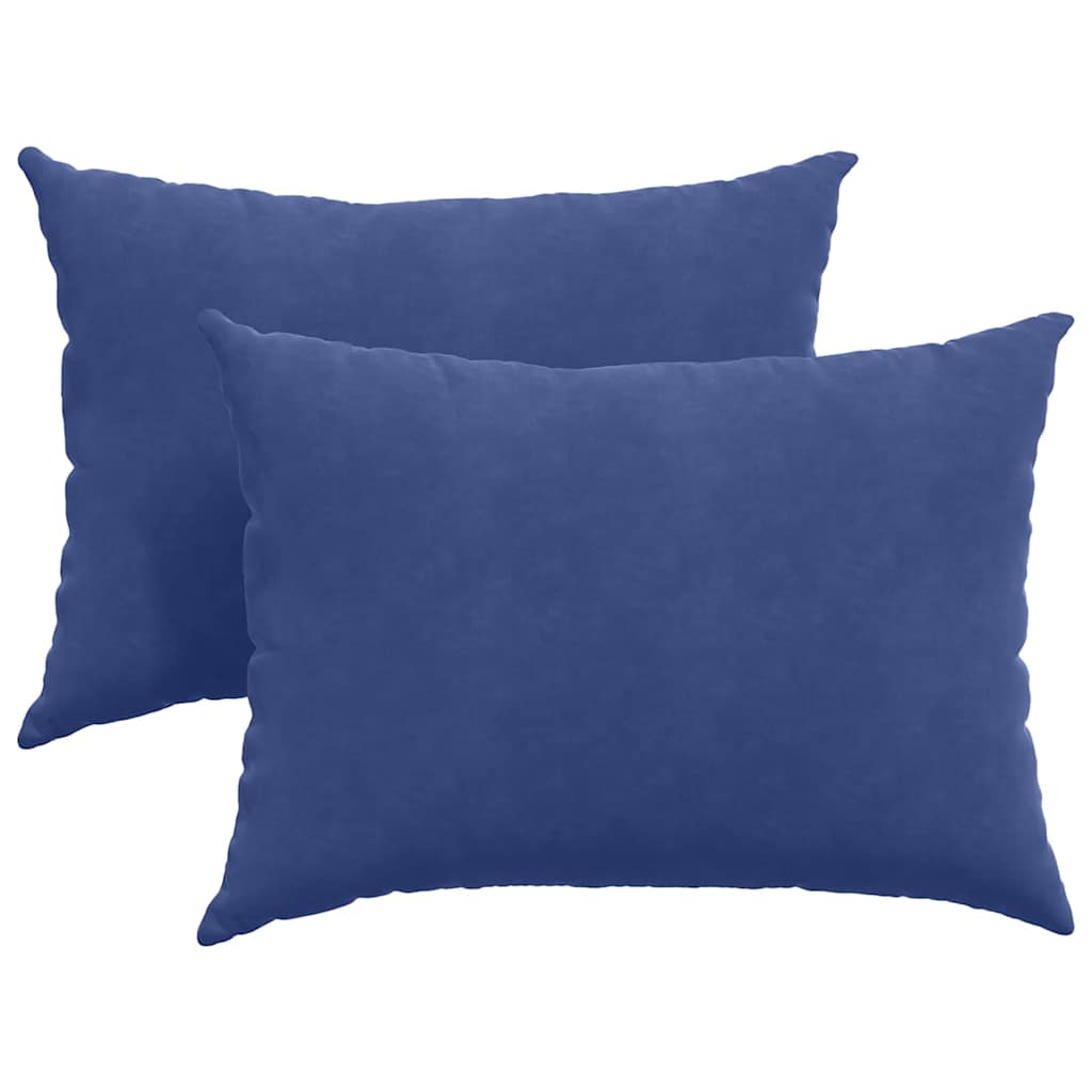 vidaXL Poduszki na sofę 2 pcs Niebieski policyjny 70 x 50 cm