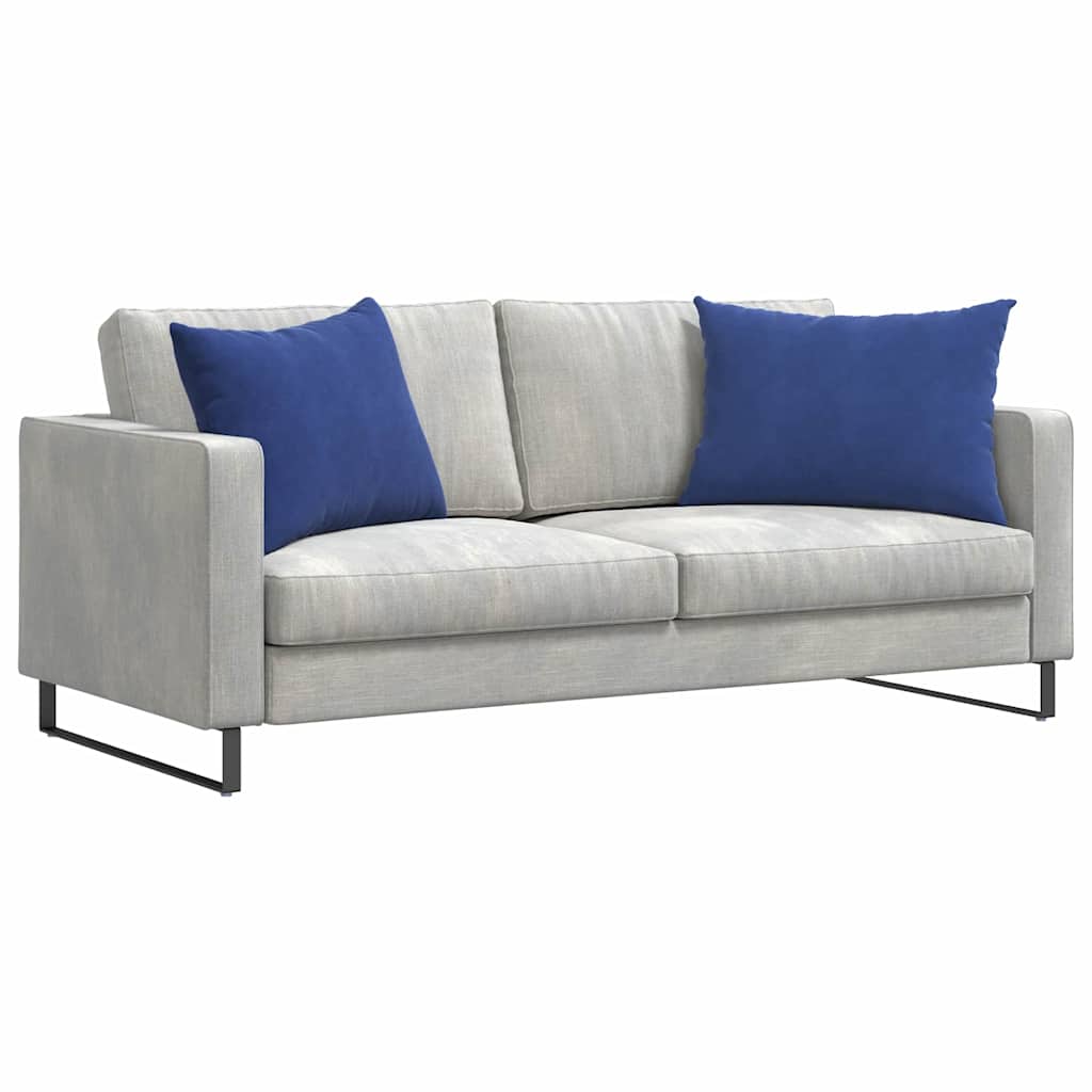 vidaXL Poduszki na sofę 2 pcs Niebieski policyjny 70 x 50 cm