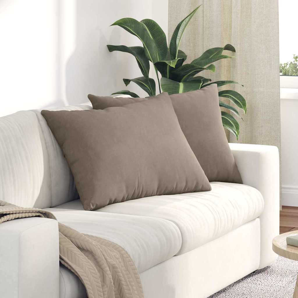 vidaXL Poduszki na sofę 2 pcs Ciemnoszary 70 x 50 cm tkanina