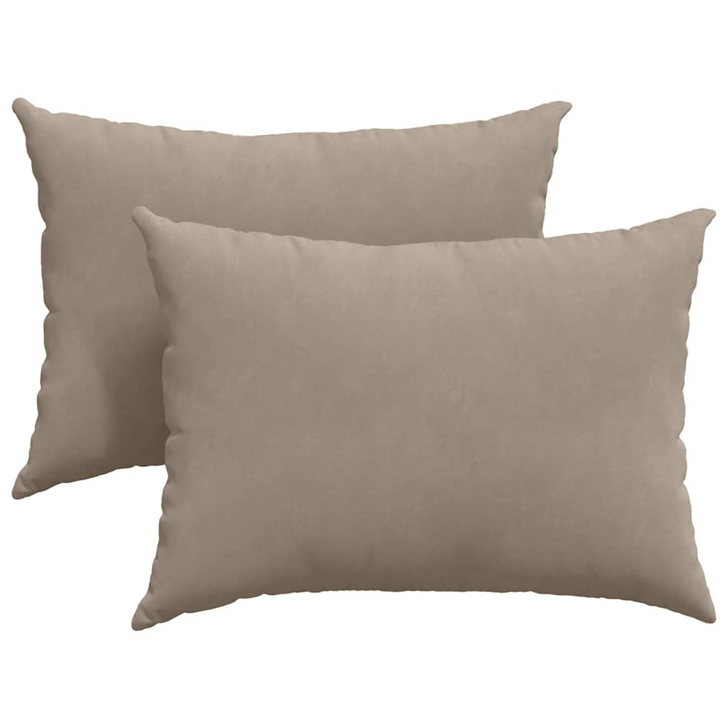 vidaXL Poduszki na sofę 2 pcs Ciemnoszary 70 x 50 cm tkanina