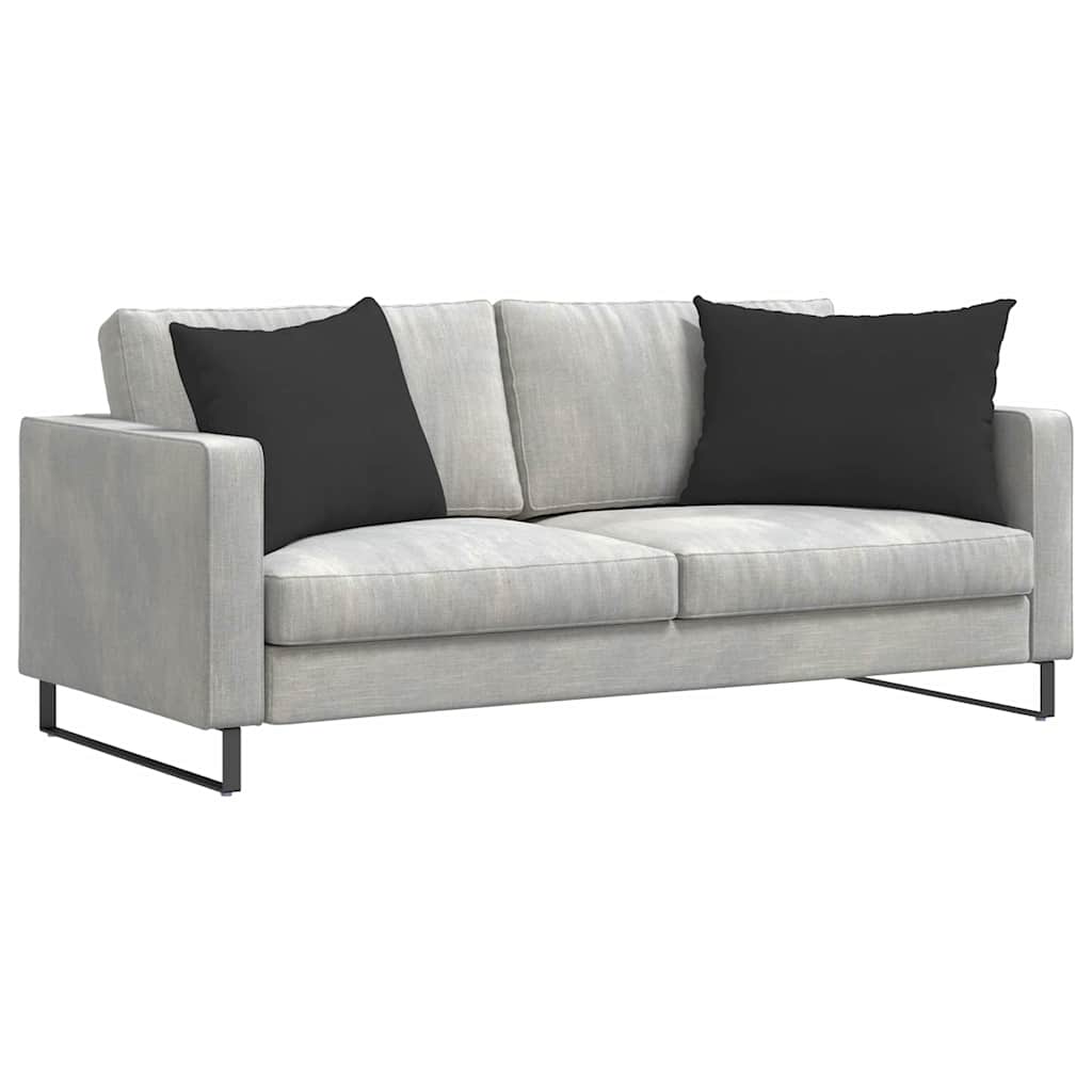 vidaXL Poduszki na sofę 2 pcs Czarny 70 x 50 cm tkanina