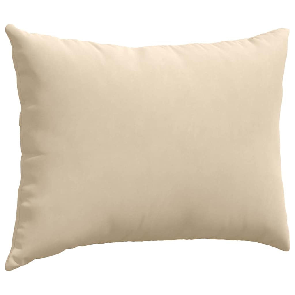 vidaXL Poduszki na sofę 2 pcs Kremowy 70 x 50 cm tkanina