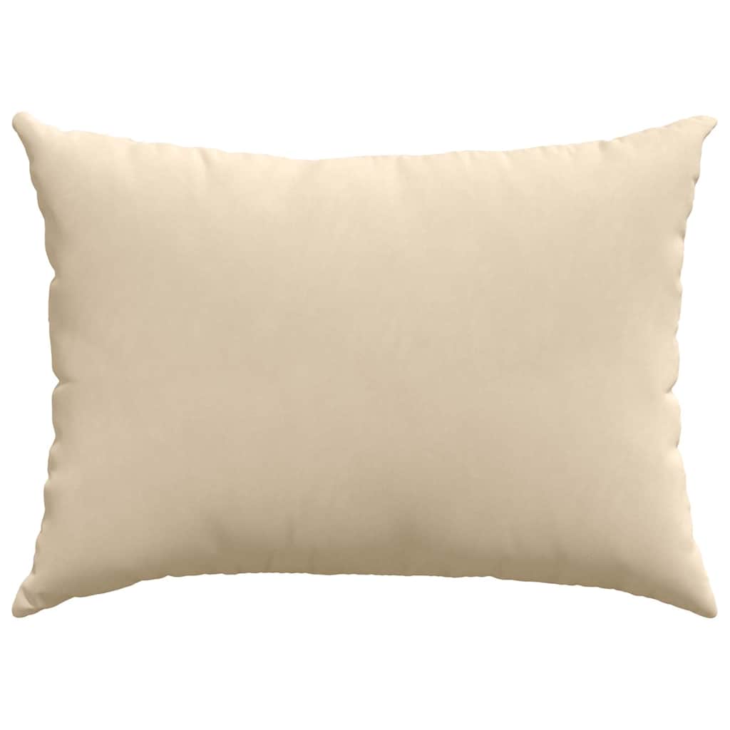 vidaXL Poduszki na sofę 2 pcs Kremowy 70 x 50 cm tkanina