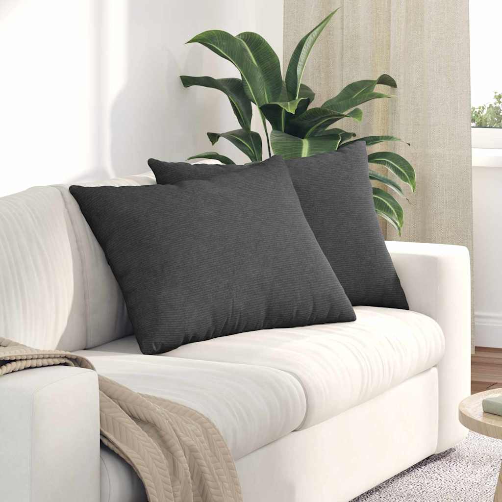 vidaXL Poduszki na sofę 2 pcs Ciemnoszary 70 x 50 cm