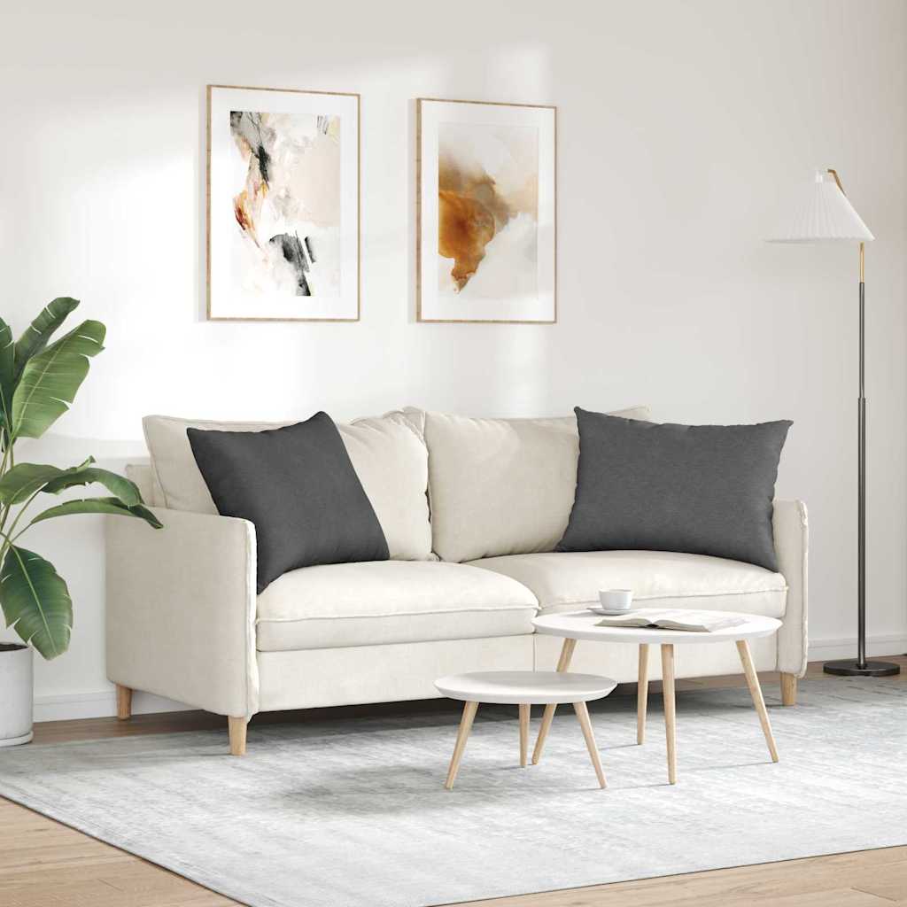 vidaXL Poduszki na sofę 2 pcs Ciemnoszary 70 x 50 cm