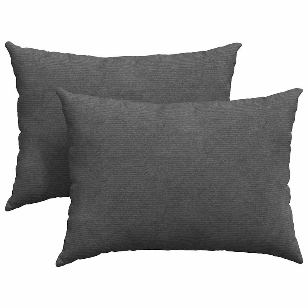 vidaXL Poduszki na sofę 2 pcs Ciemnoszary 70 x 50 cm