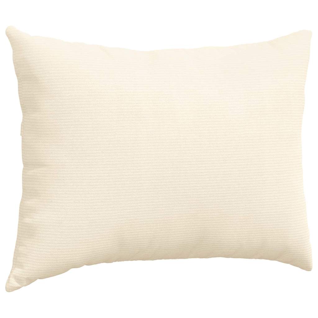 vidaXL Poduszki na sofę 2 pcs Kremowy 70 x 50 cm Tkanina sztruksowa