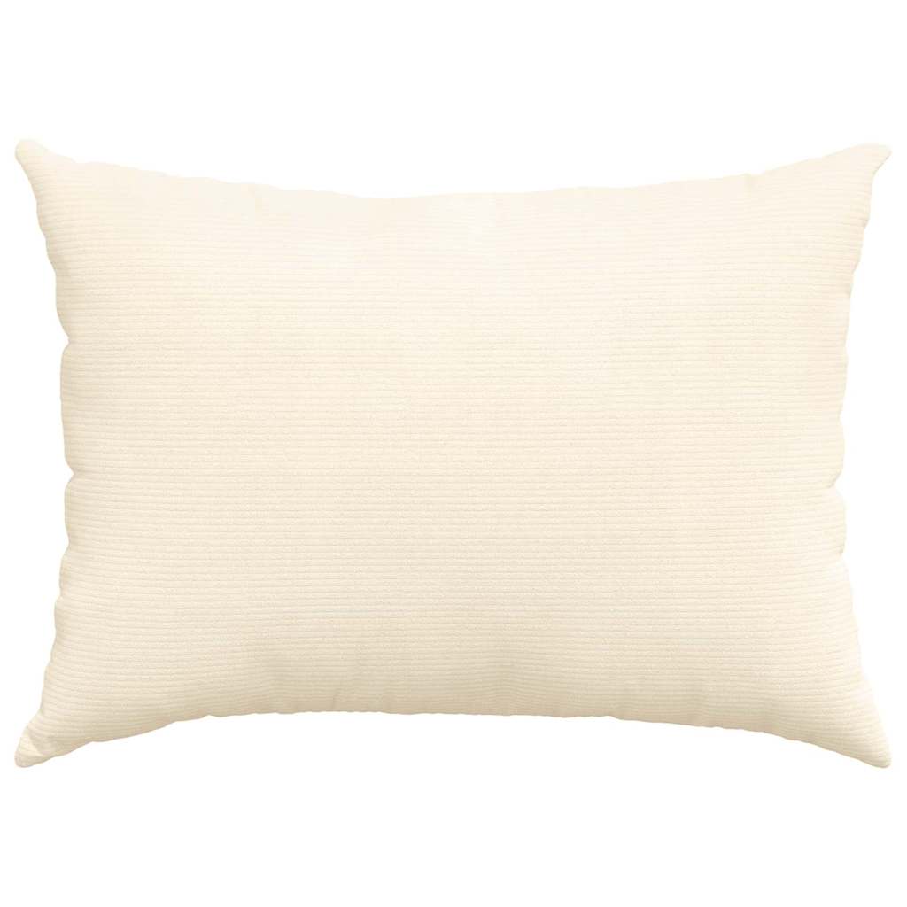 vidaXL Poduszki na sofę 2 pcs Kremowy 70 x 50 cm Tkanina sztruksowa