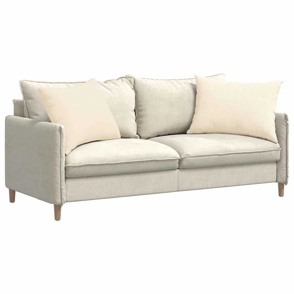 vidaXL Poduszki na sofę 2 pcs Kremowy 70 x 50 cm Tkanina sztruksowa