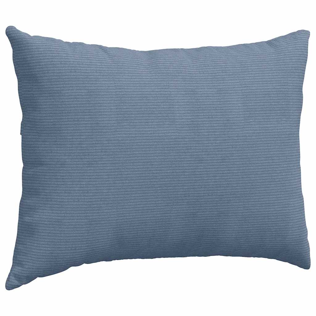 vidaXL Poduszki na sofę 2 pcs Niebieski 70 x 50 cm Tkanina sztruksowa