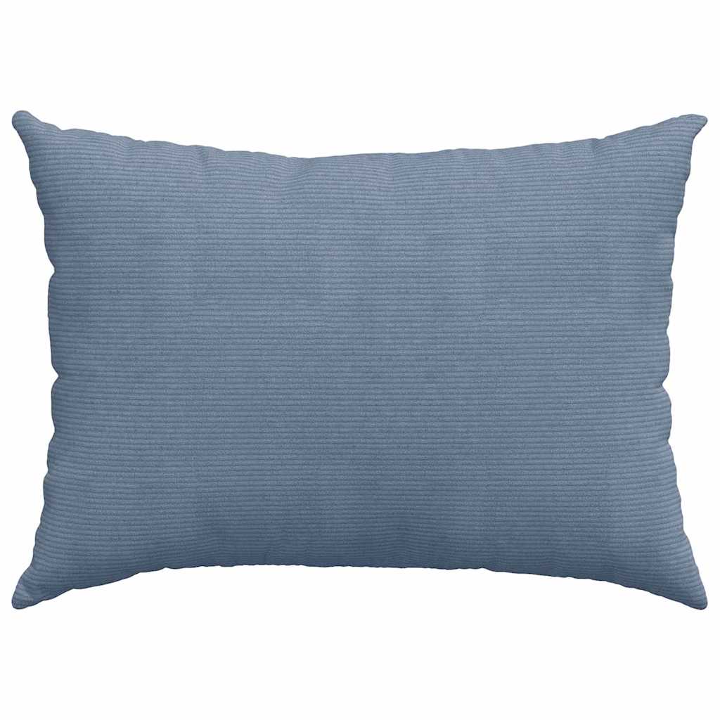vidaXL Poduszki na sofę 2 pcs Niebieski 70 x 50 cm Tkanina sztruksowa