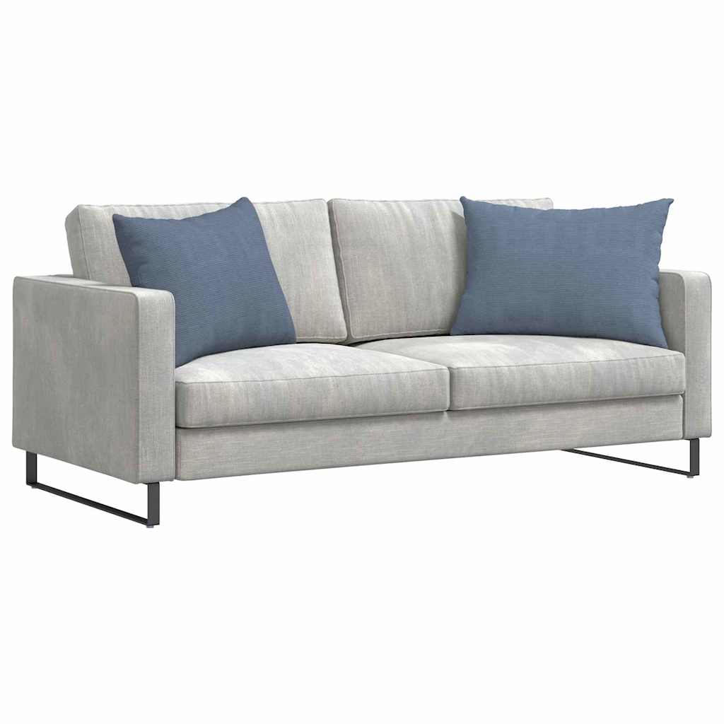vidaXL Poduszki na sofę 2 pcs Niebieski 70 x 50 cm Tkanina sztruksowa