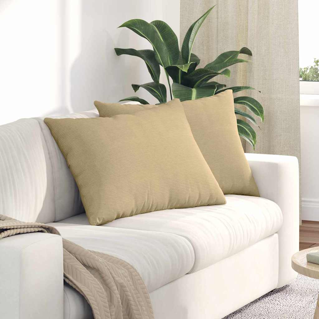 vidaXL Poduszki na sofę 2 pcs Szary zielony 70 x 50 cm