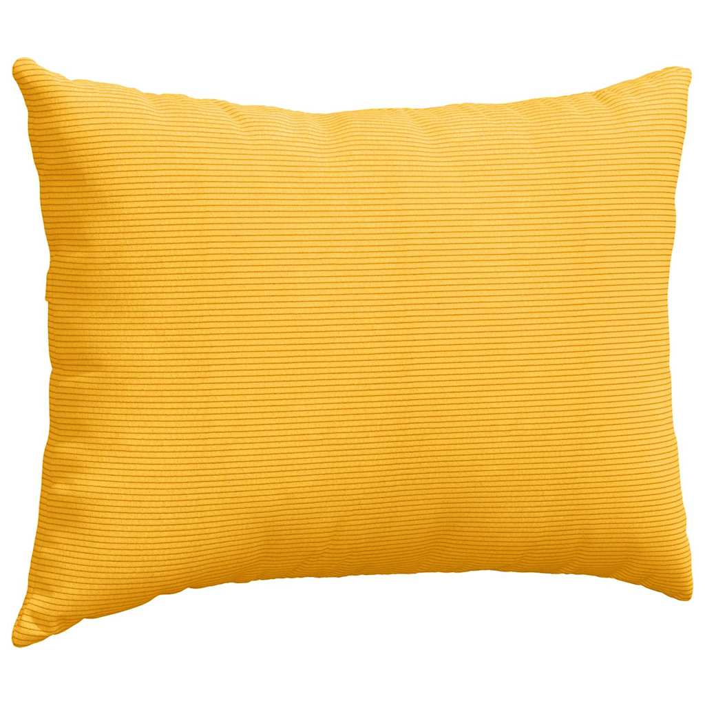 vidaXL Poduszki na sofę 2 pcs Jasnożółty 70 x 50 cm Tkanina sztruksowa