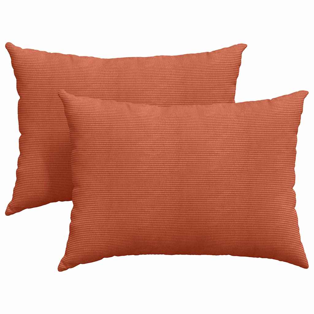 vidaXL Poduszki na sofę 2 pcs Czerwono-pomarańczowy 70 x 50 cm