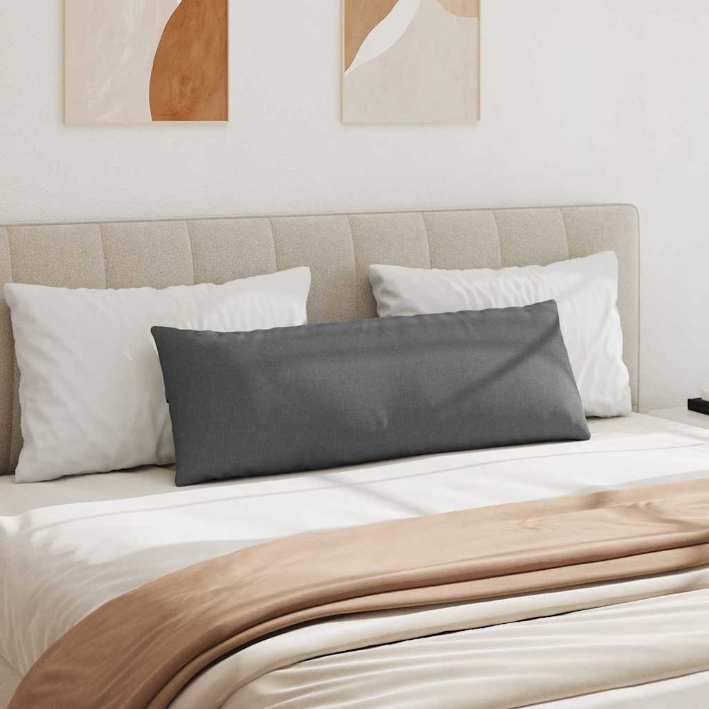 vidaXL Poduszki na sofę 2 pcs Ciemnoszary 120 x 40 cm tkanina