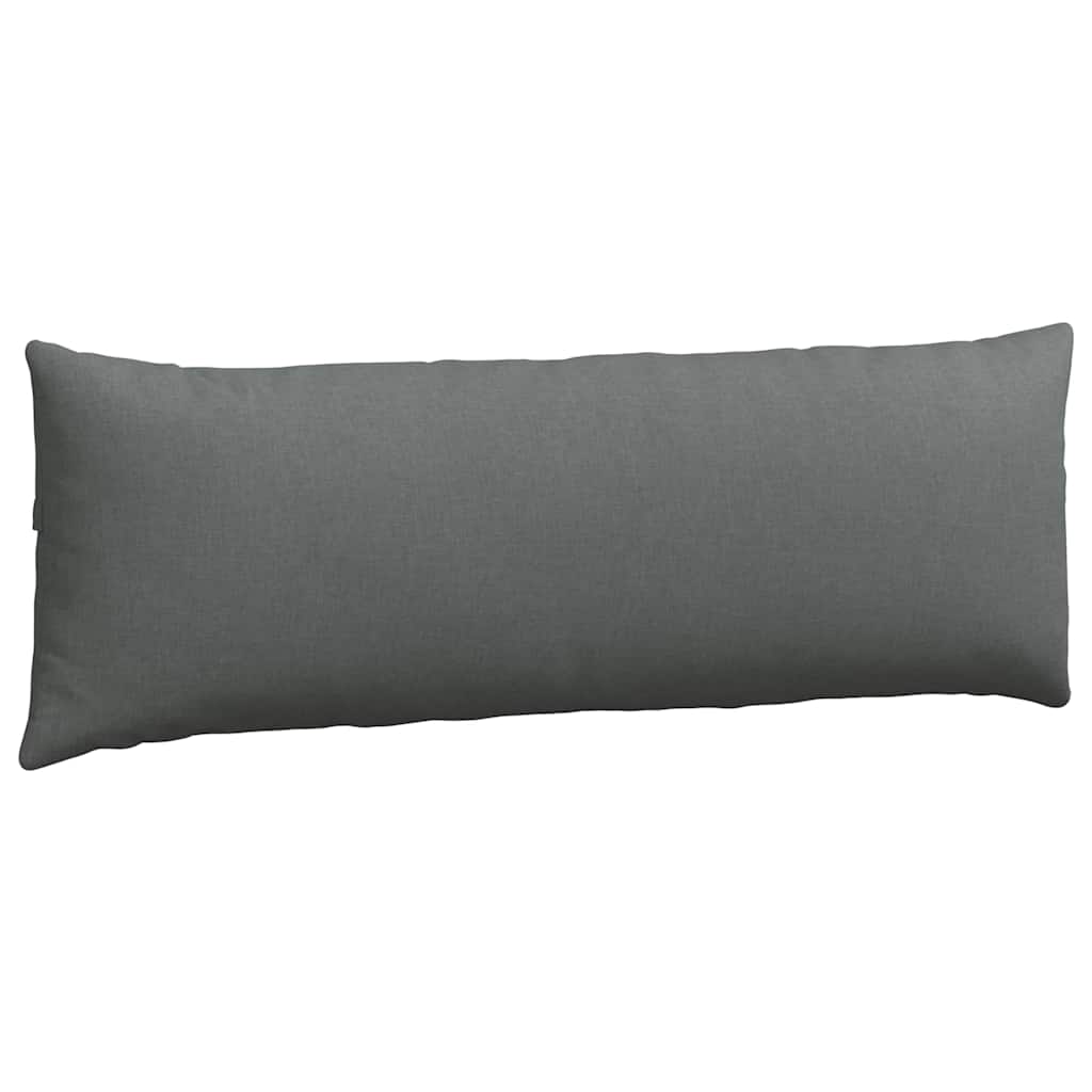 vidaXL Poduszki na sofę 2 pcs Ciemnoszary 120 x 40 cm tkanina