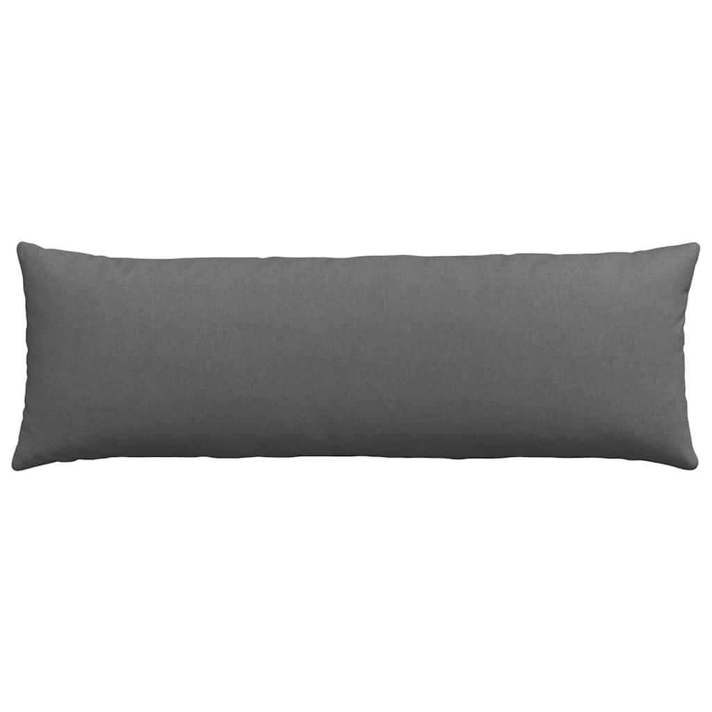 vidaXL Poduszki na sofę 2 pcs Ciemnoszary 120 x 40 cm tkanina
