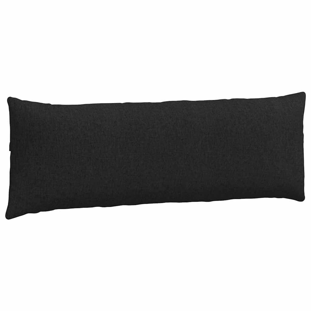 vidaXL Poduszki na sofę 2 pcs Czarny 120 x 40 cm tkanina