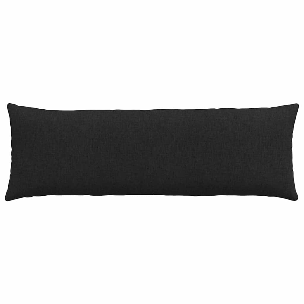 vidaXL Poduszki na sofę 2 pcs Czarny 120 x 40 cm tkanina