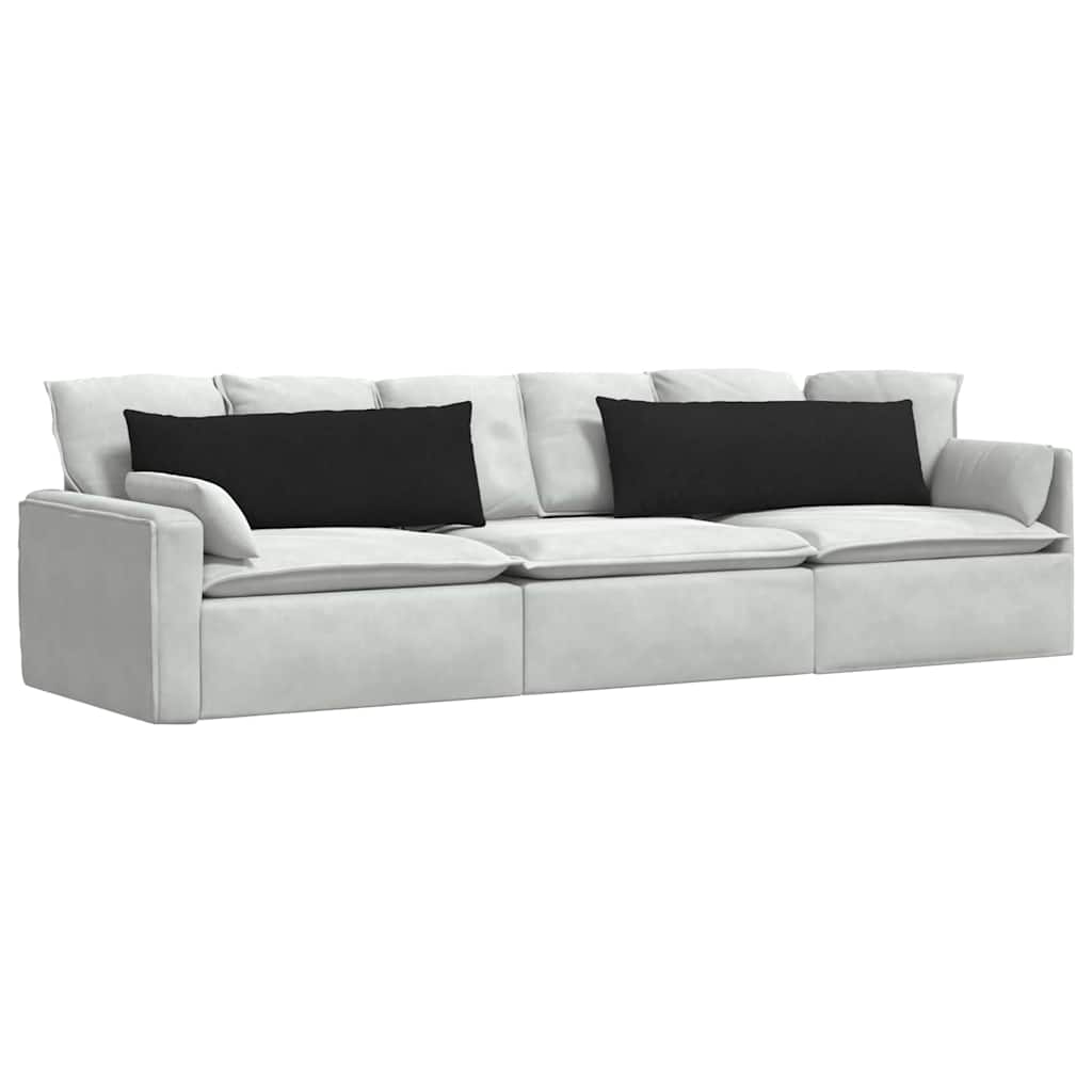vidaXL Poduszki na sofę 2 pcs Czarny 120 x 40 cm tkanina