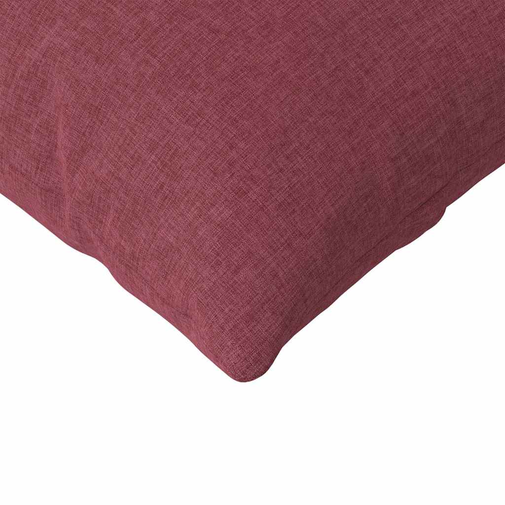 vidaXL Poduszki na sofę 2 pcs Czerwone wino 120 x 40 cm tkanina
