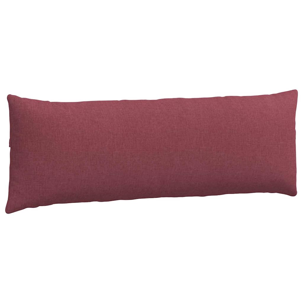 vidaXL Poduszki na sofę 2 pcs Czerwone wino 120 x 40 cm tkanina