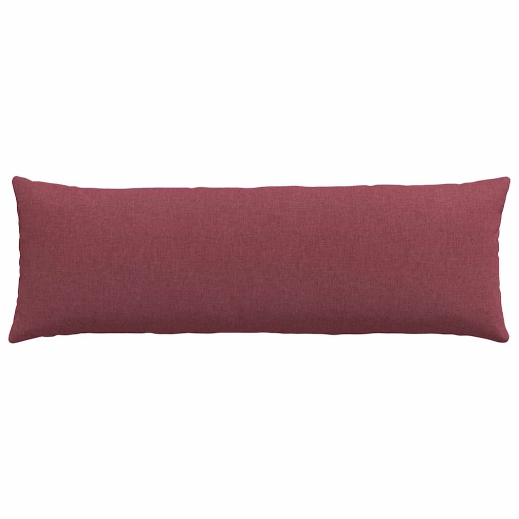 vidaXL Poduszki na sofę 2 pcs Czerwone wino 120 x 40 cm tkanina