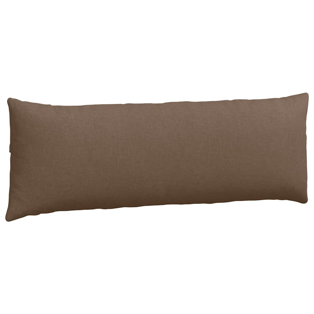 vidaXL Poduszki na sofę 2 pcs Brązowy 120 x 40 cm tkanina
