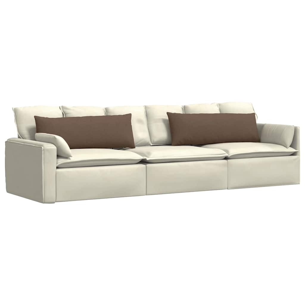 vidaXL Poduszki na sofę 2 pcs Brązowy 120 x 40 cm tkanina