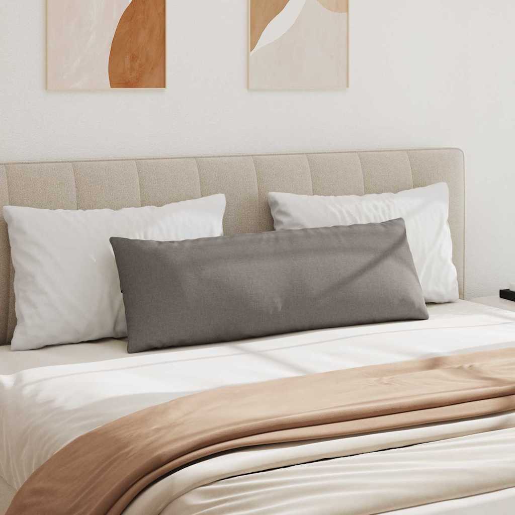 vidaXL Poduszki na sofę 2 pcs Ciemnoszary 120 x 40 cm tkanina