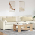 vidaXL Poduszki na sofę 2 pcs Kremowy 120 x 40 cm tkanina