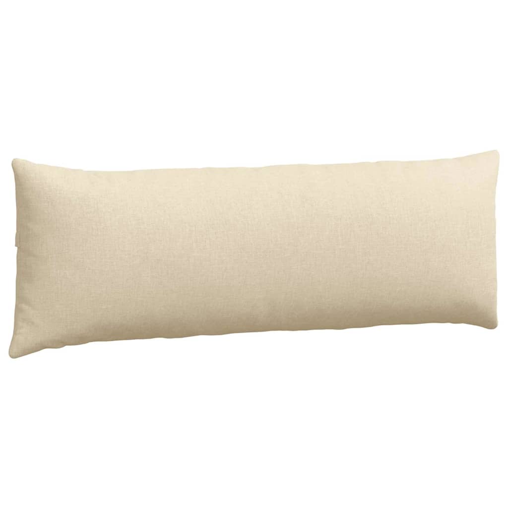 vidaXL Poduszki na sofę 2 pcs Kremowy 120 x 40 cm tkanina
