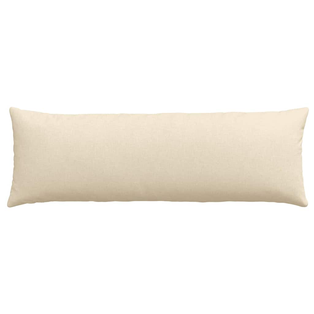 vidaXL Poduszki na sofę 2 pcs Kremowy 120 x 40 cm tkanina