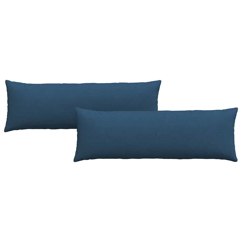 vidaXL Poduszki na sofę 2 pcs Niebieski 120 x 40 cm tkanina