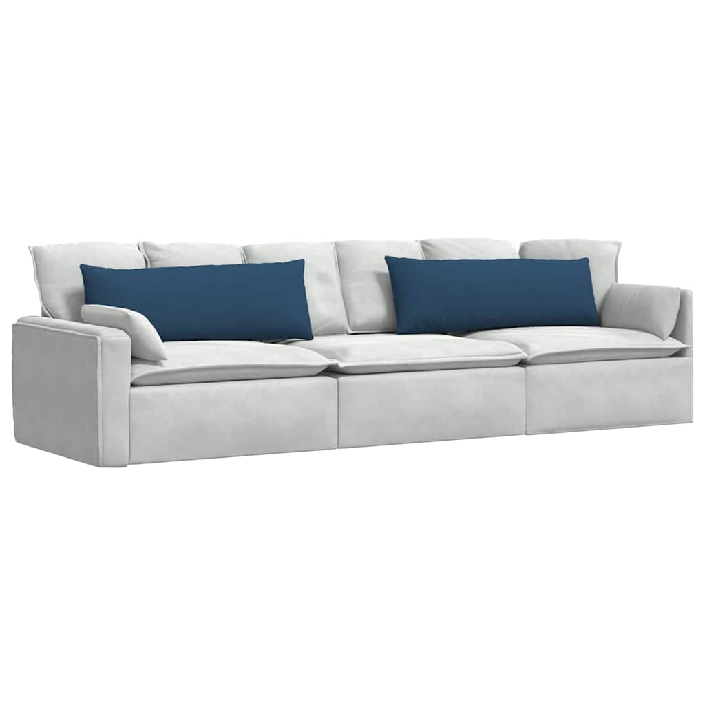 vidaXL Poduszki na sofę 2 pcs Niebieski 120 x 40 cm tkanina