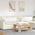 vidaXL Poduszki na sofę 2 pcs Biały 120 x 40 cm tkanina