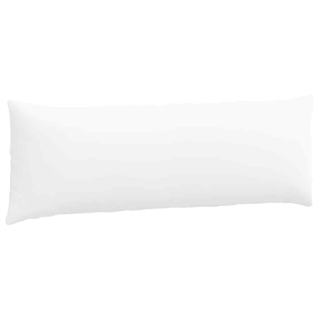 vidaXL Poduszki na sofę 2 pcs Biały 120 x 40 cm tkanina