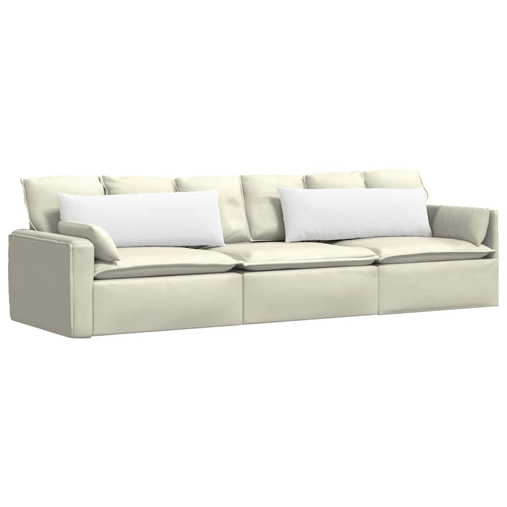 vidaXL Poduszki na sofę 2 pcs Biały 120 x 40 cm tkanina
