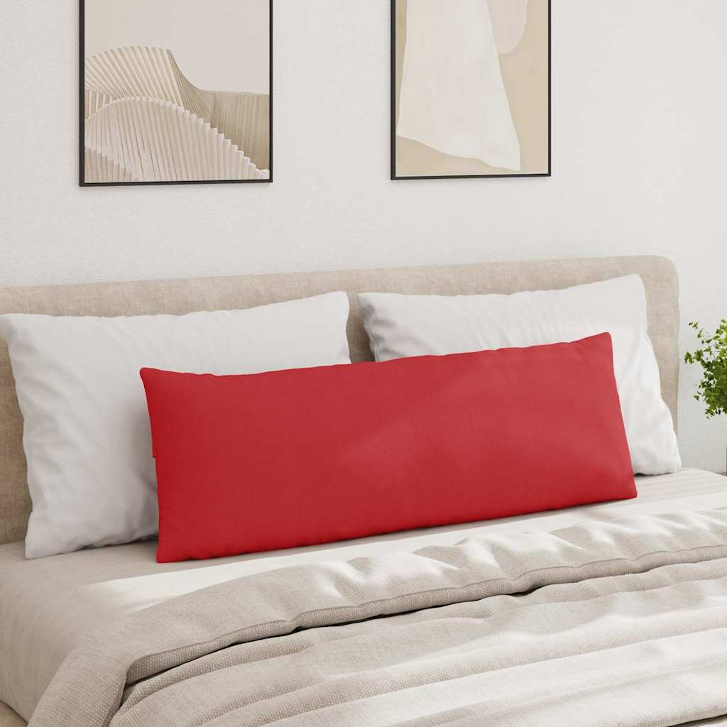 vidaXL Poduszki na sofę 2 pcs Czerwony 120 x 40 cm tkanina