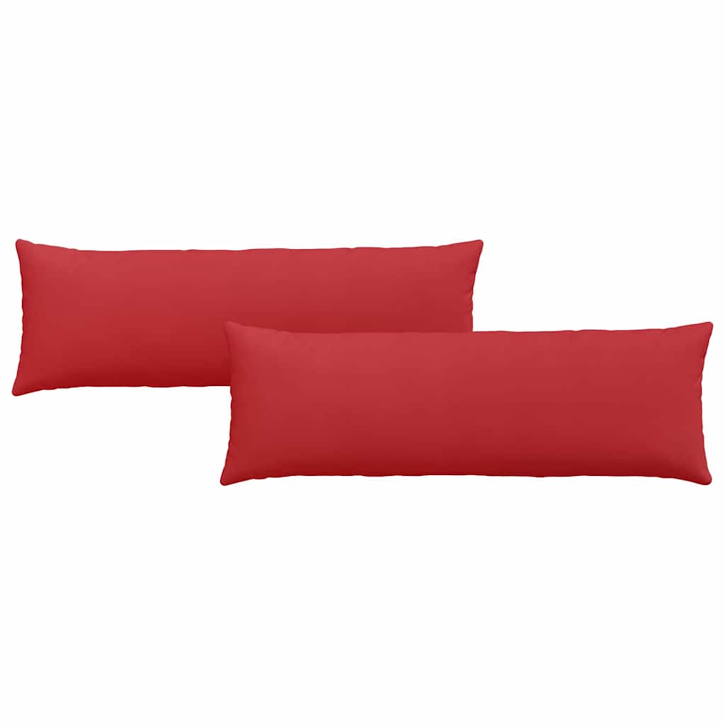 vidaXL Poduszki na sofę 2 pcs Czerwony 120 x 40 cm tkanina