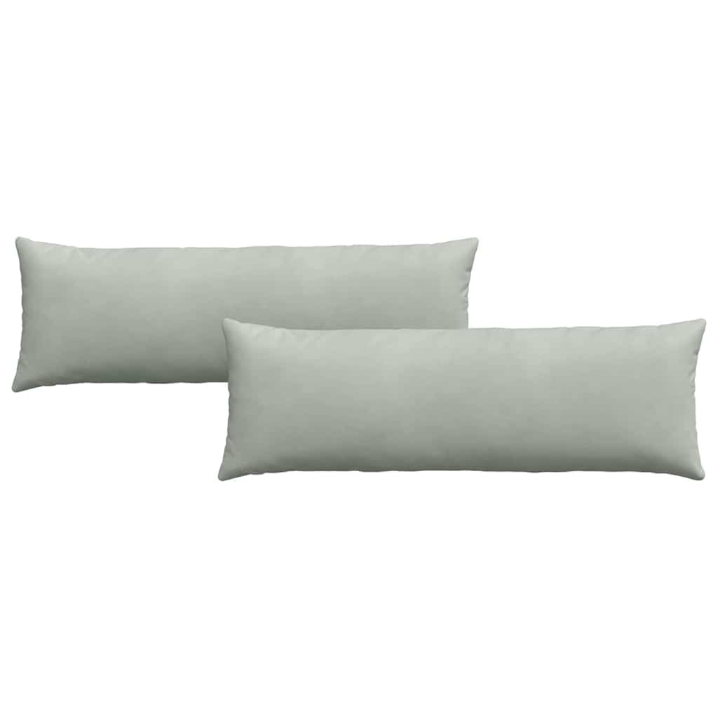 vidaXL Poduszki na sofę 2 pcs Jasnoszary 120 x 40 cm