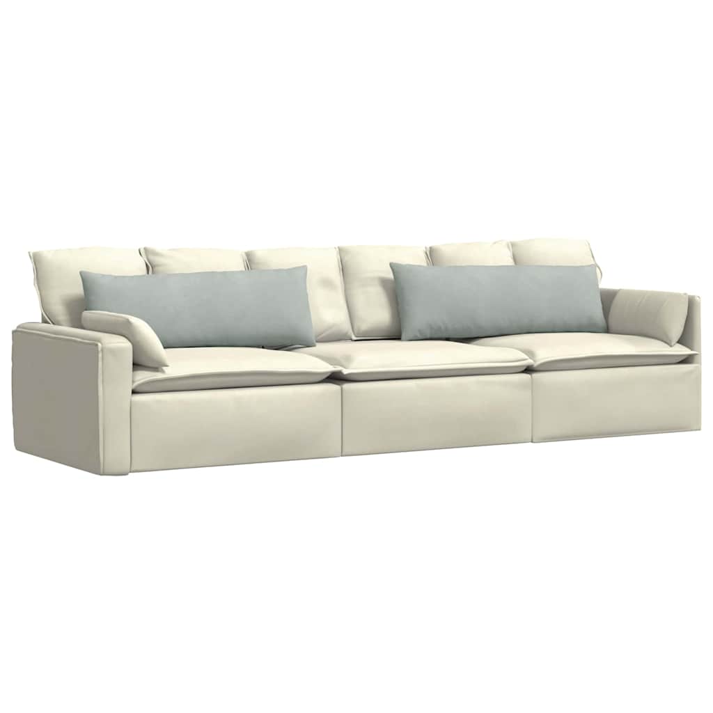 vidaXL Poduszki na sofę 2 pcs Jasnoszary 120 x 40 cm