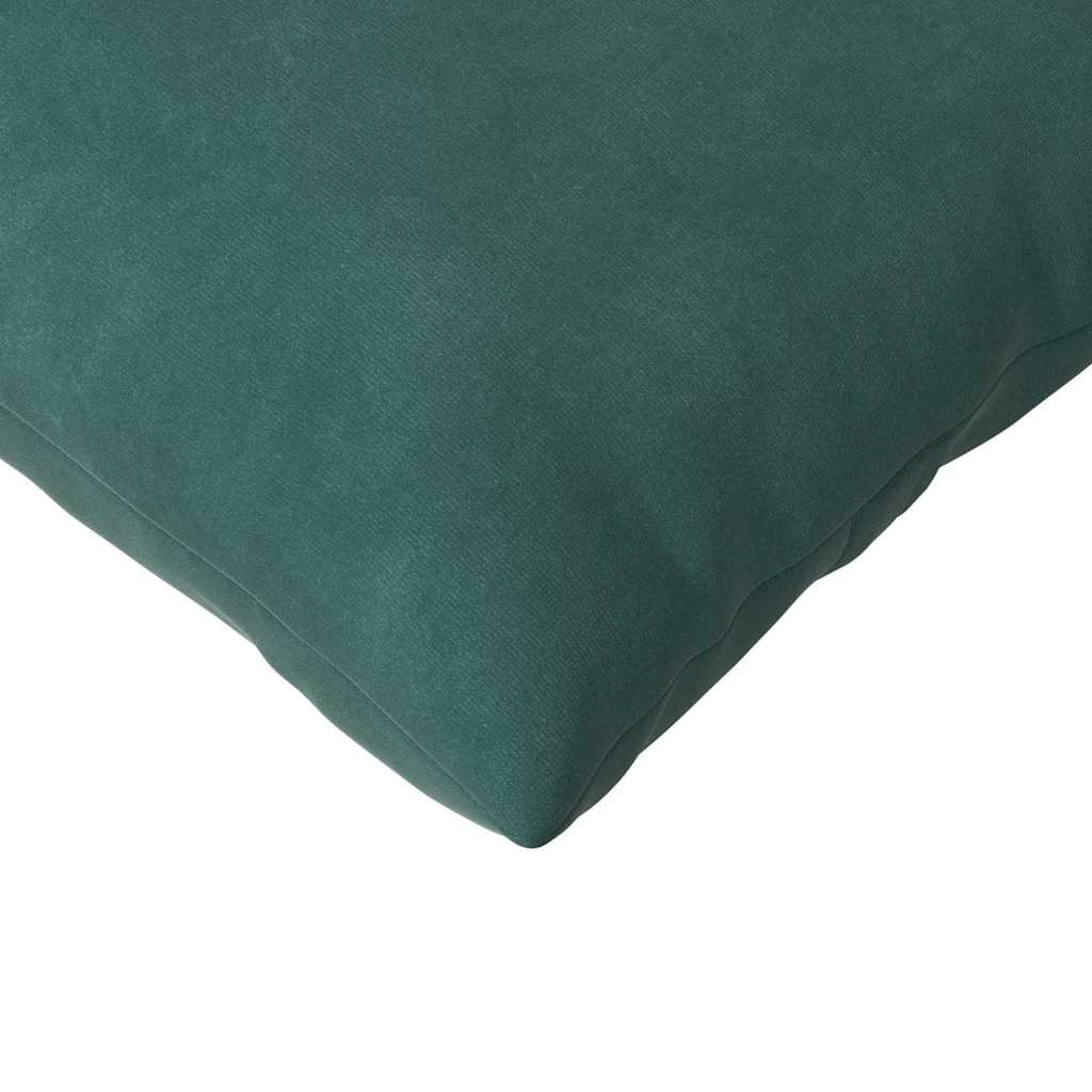 vidaXL Poduszki na sofę 2 pcs Ciemna zieleń 120 x 40 cm