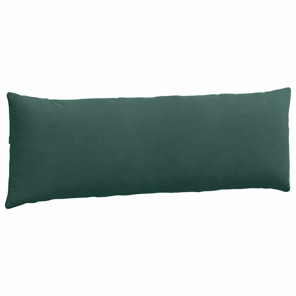 vidaXL Poduszki na sofę 2 pcs Ciemna zieleń 120 x 40 cm