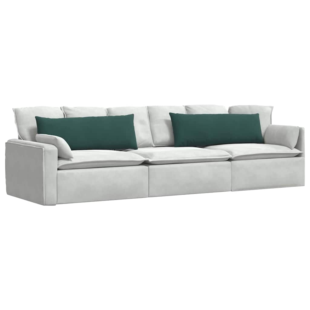 vidaXL Poduszki na sofę 2 pcs Ciemna zieleń 120 x 40 cm