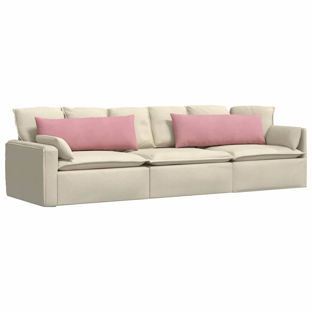 vidaXL Poduszki na sofę 2 pcs Różowy 120 x 40 cm Tkanina sztruksowa