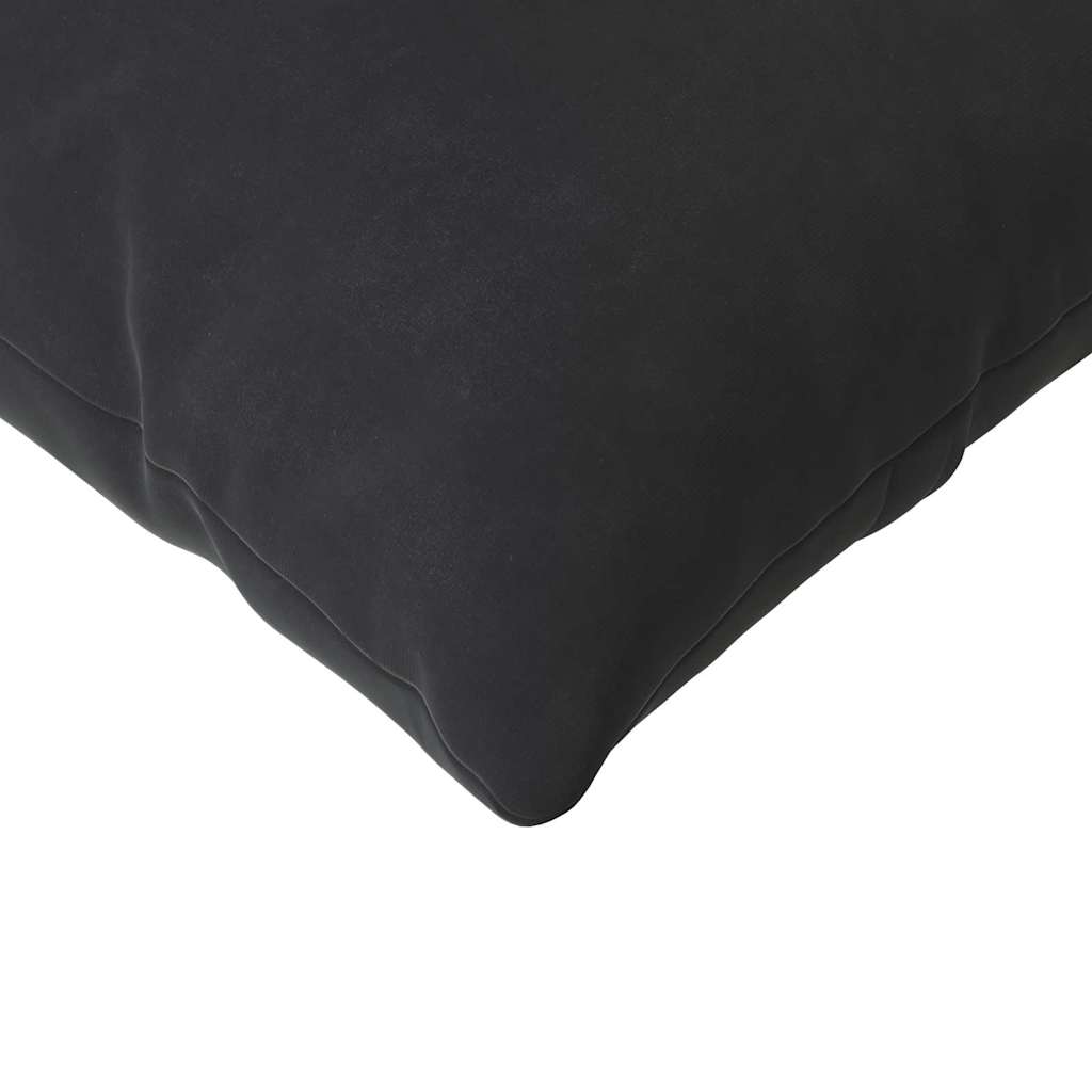 vidaXL Poduszki na sofę 2 pcs Czarny 120 x 40 cm Tkanina sztruksowa