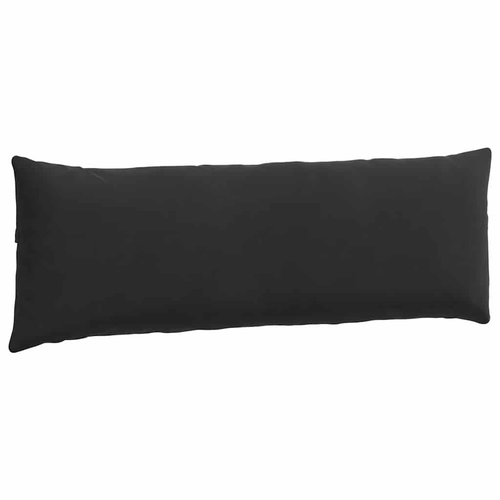 vidaXL Poduszki na sofę 2 pcs Czarny 120 x 40 cm Tkanina sztruksowa