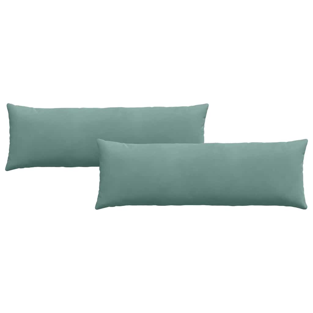 vidaXL Poduszki na sofę 2 pcs Zielony morski 120 x 40 cm